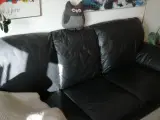 Lædersofa 3 pers som ny