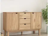 Skænk 113,5x43x73 cm massivt fyrretræ