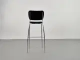 Efg barstol i sort på krom stel - 3