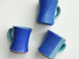 Keramikkrus, blå/turkis glasur, pr stk - 2