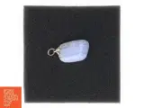 Blå agatvedhæng (str. 2,5 x 1,5 cm) - 2
