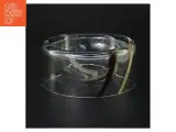 Glasskål med sort og hvid stribe (str. 15 x 6 komma 5 cm) - 2