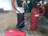 Gas og ilt svejse/skærebrændersæt AGA 10 L flasker - 3