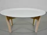 Loungebord/sofabord med hvid plade - 4