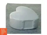 Porcelæns vase, hjerte form (str. 12 x 13 x 6 cm) - 4