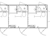Type 518: Toilet--badvogn med 3 separate rum - 2