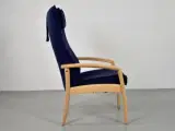 Farstrup hvile-/lænestol med mørkeblå polster og nakkepude. - 4