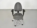 Savo kontorstol i grå med armlæn - 5