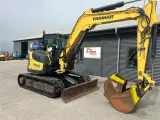 Yanmar SV100 2A Centralsmørring og hydraulisk hurtigskifte. - 2