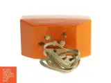 Vintage orange Vækkeur fra Metamec (str. 14x8x6 cm) - 5