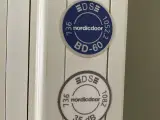 Nordicdoor brand- og lyddør bd60 db35, 1024x60x2052mm, venstrehængt, hvid - 5