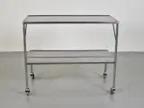 Rullebord i stål med to hylder, 100 cm. - 3