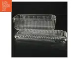 Glas smør skål (str. 19,5x9,5 cm) - 2