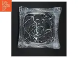 Firkantet Glasskål med rosenmotiv (str. 18 x 18 x 10 cm) - 2