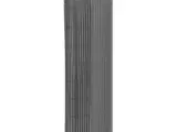 Dobbeltsidet havehegn 110x500 cm grå