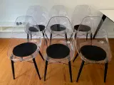 6 stk. spisestuestole i akryl mrk. Glamour - 3