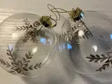Julekugler, glas med guld