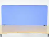 Lintex bordskærm i blå, inkl. 2 sorte beslag - 3