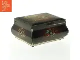 Antikt Metal skrin, dåse med låg  (str. 16x12 cm) - 2