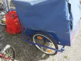 cykel anhænger nye hjul retro vogn 1987
