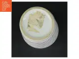 Brugt hvid porcelænskrukke (str. Ø. 7,5 cm) - 3