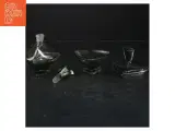 Toilet sæt i gråt glas (str. 11x9 cm) - 2
