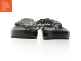Sorte sandaler med nitter (str. 42) - 2