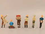 * 6 lækre Tintin-figurer - meget UNIKKE :-) - 2
