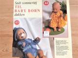 Mange opskrifter på Baby Born tøj