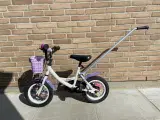 Børnecykel med skubbestang