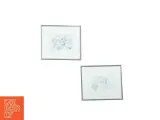 Indrammede Mickey Mouse / Disney tegneskitser (str. 20 x 17,5 cm) - 4