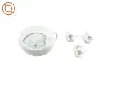 Fad og kaffekopper fra Kjøbenhavns Porcellains Maleri (str. Fad 25 x 18 x 4 cm t kop 8 x 6 cm) - 2