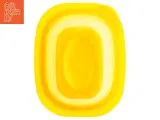 Gul Tupperware sammenklappelig plastikbeholder med låg (str. 20 x 15 cm) - 2