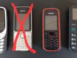 Mobiltelefoner Nokia og Denver