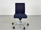 Häg h04 credo 4200 kontorstol med sort/blå polster og alugråt stel