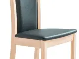 Skovby SM24 spisebord eg  m.6 stole eg/ sort læder - 3