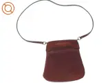 Retro Rød læder Crossbody Vintage skuldertaske (str. 22 x 22 cm) - 3