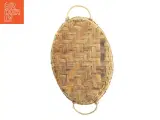 Stor oval pyntebakke med flettet kant og håndtag (str. 43x32 cm) - 4