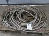 3 Stk Rustfristål wire ø 18mm. ca 160kg inkl palle - 3