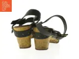 Sort træ-sandaler fra Ecco (str. 39 ) - 2