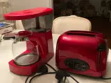 Kaffemaskine og brødrister