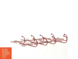 Dekorative røde metalblomstkroge (str. 12 x 8 cm) - 2