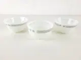 3 små JAJ Pyrex skåle med sjælden mønster - 2