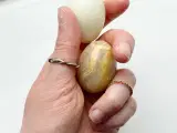 Sæt af 2 æg, hvid onyx - 3
