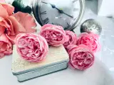 Kunstig blomster lyserød roser 