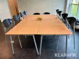 Kantineborde med stole Radius møbler Kantine 4 styk - 2