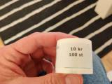 100 stk jubilæums frimærker a 10 kr sælges