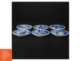 Sæt med 6 dekorative porcelænsplatter (str. Ø. 8,5 cm) fra Aluminia - 3