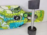 ⭐️- Old School Longboard Skateboard med Motiv - 5