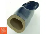 Blå keramikfigur af kvinde med barn (str. 30 cm) - 2